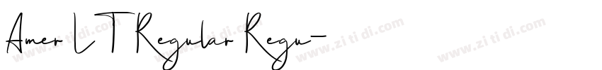 Amer LT Regular Regu字体转换 Amer LT Regular Regu字体转换